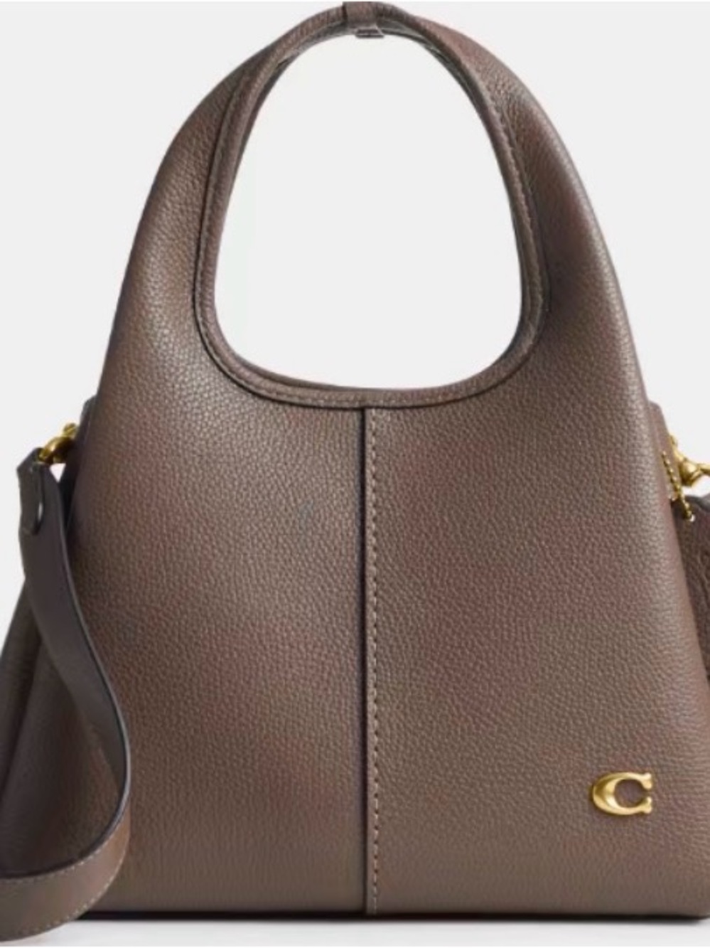 Like new! Coach Lana Shoulder Bag 23 in Dark Stone/Brass